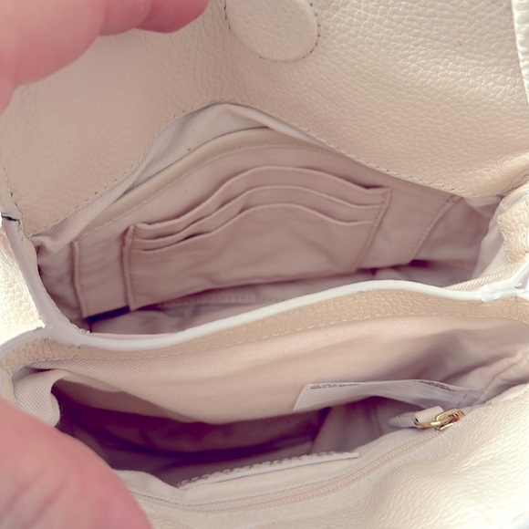 NWT Chico’s Woven leather crossbody bag Alabaster off white - Picture 7 of 15